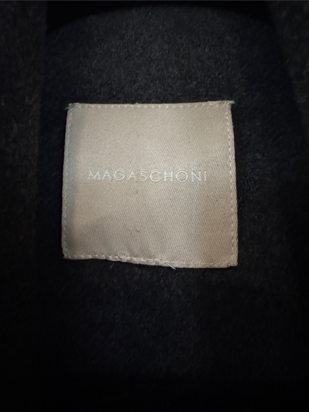 Magaschoni Cashmere Charcoal Gray Long Sleeve Wrap Coat Dress with Belt - Picture 2 of 6